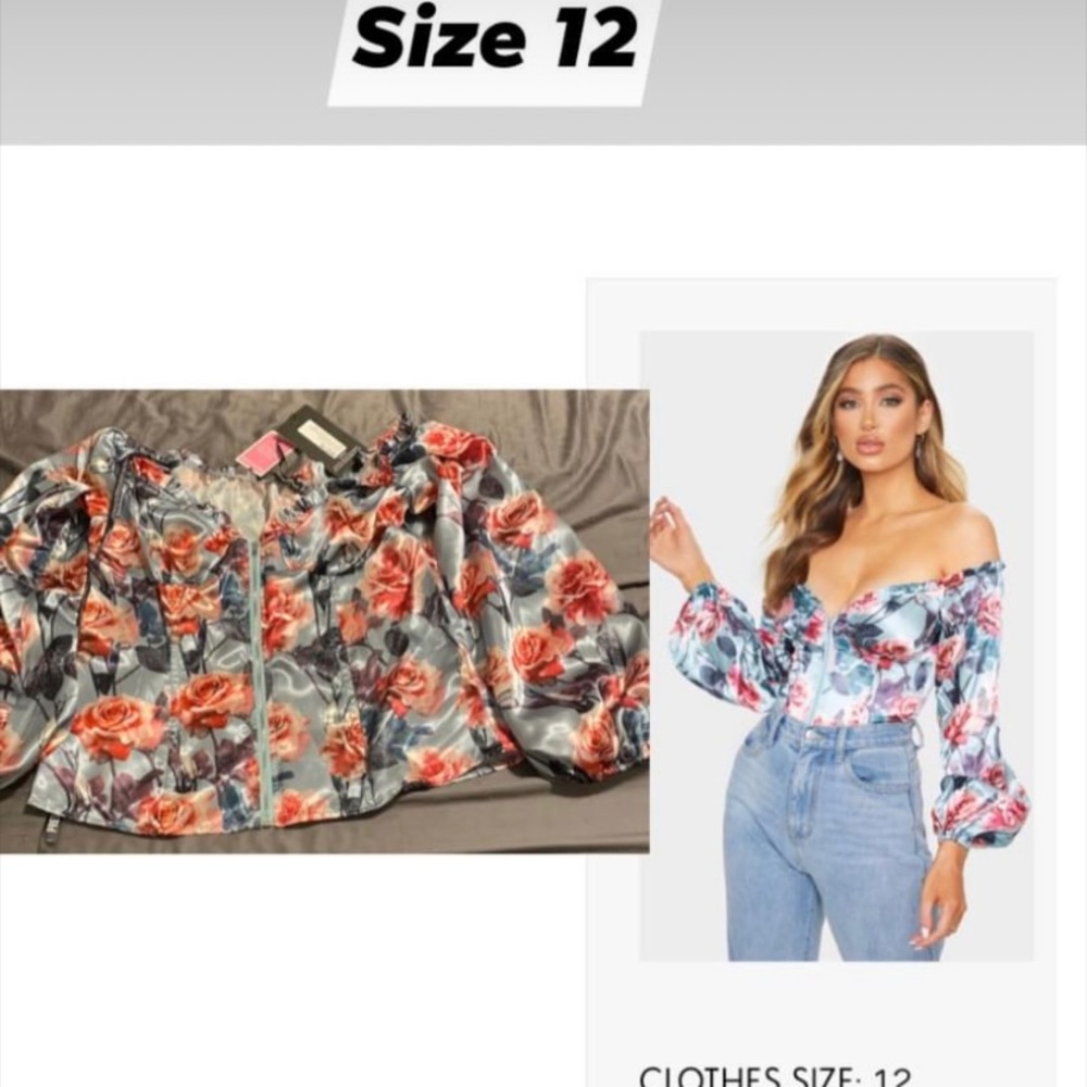 Off shoulder corset top
